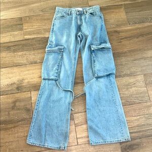 Zara Cargo Jeans,SZ 0